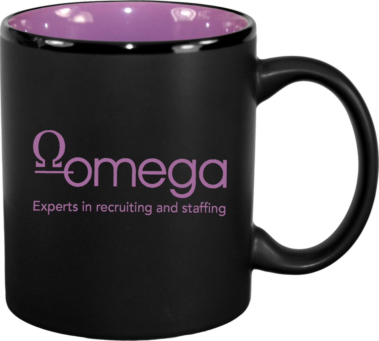 C7168 | 11 Ounce Espy Line Black Matte Exterior & Gloss Colorful Interior C-Handle Mug - Image 6