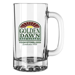 U5092 | 16 Ounce Glass Starburst Bottom Pub Mug