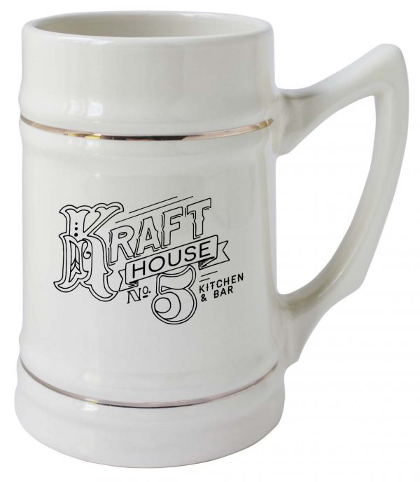 24 oz. Stein Mug with Gold Bands-0