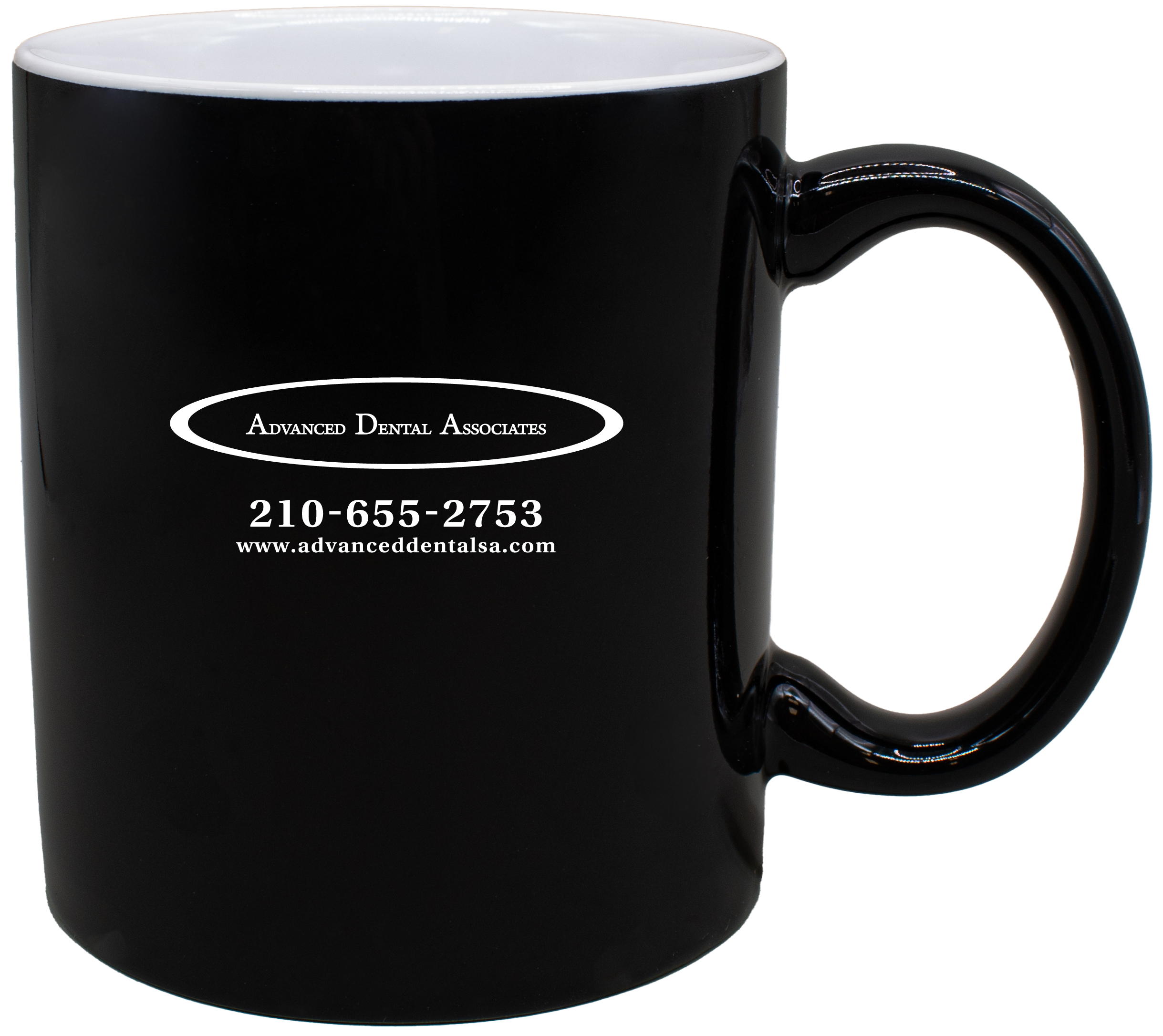 7168 Two Tone | 11 Ounce Two-Tone Ceramic C Handle Mug - Image 2