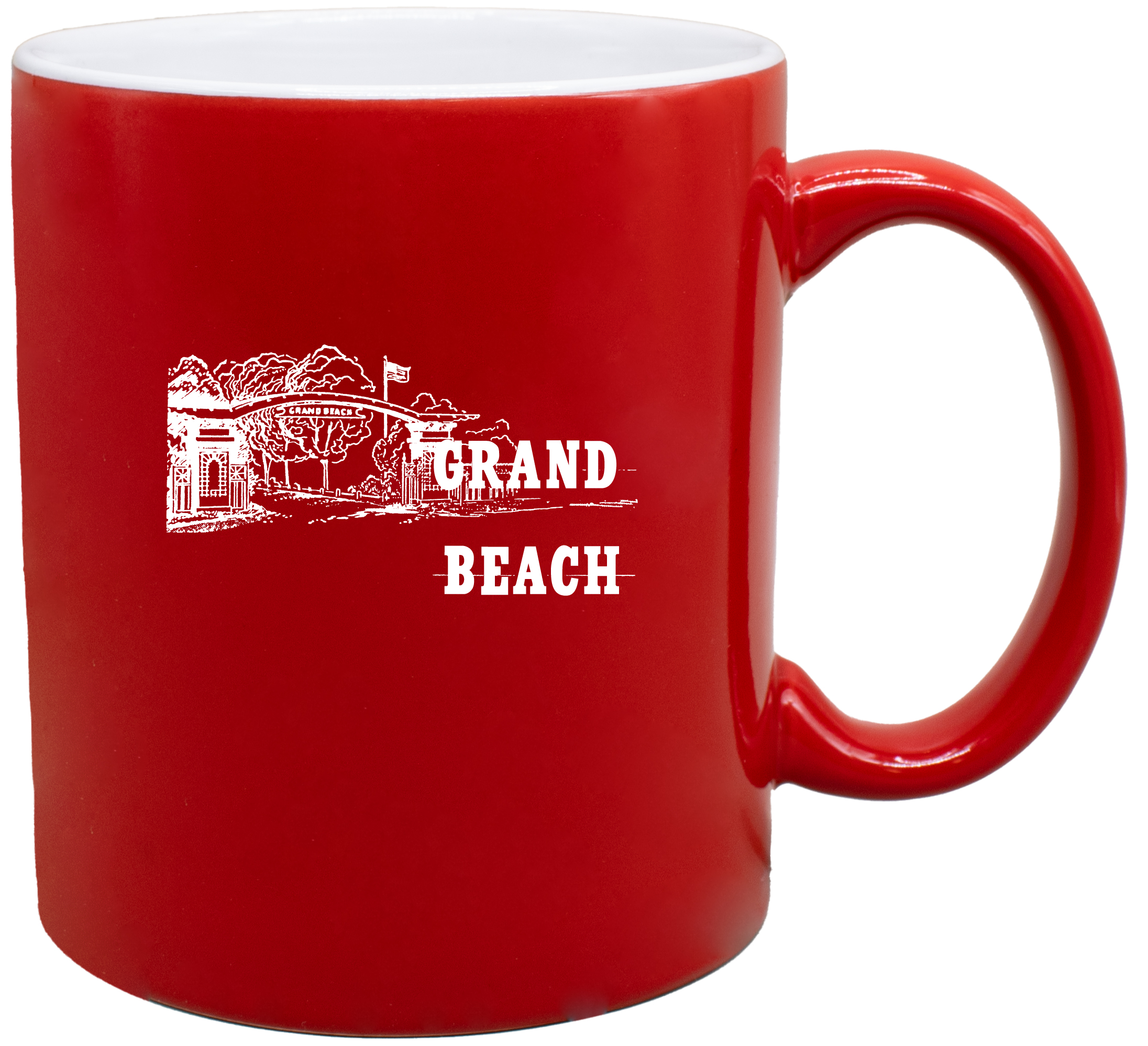 7168 Two Tone | 11 Ounce Two-Tone Ceramic C Handle Mug - Image 3