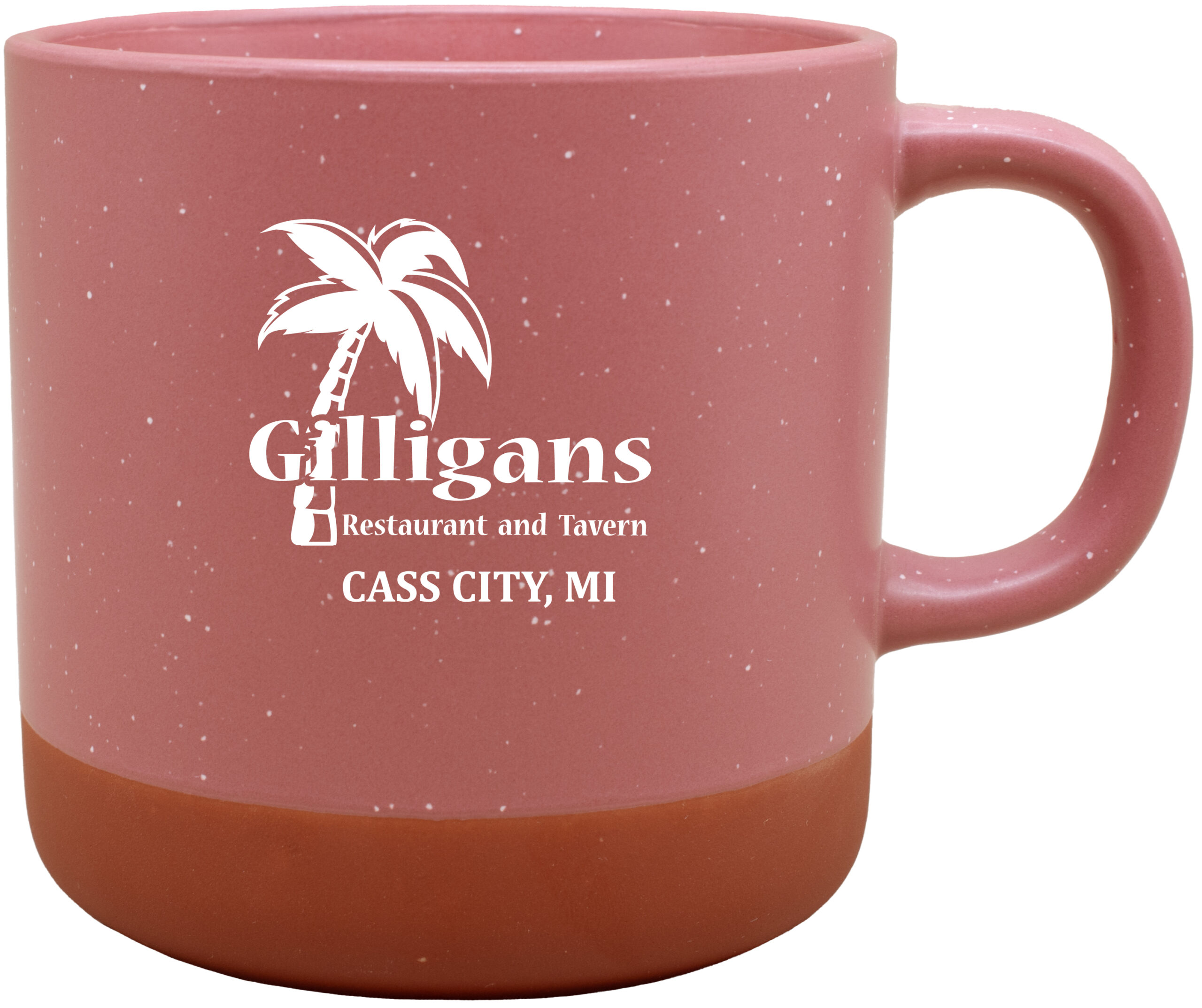 1910 | 12 Ounce Speckled Phoenix Mug with Unglazed Bottom - Image 3