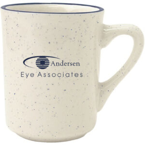 IDA-17 | 8.5 Ounce Danube Mug Blue Speckles and Rim