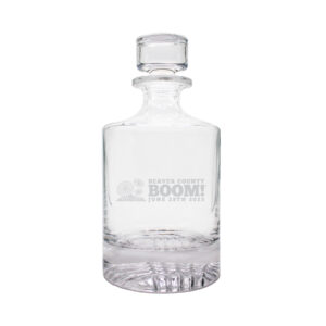 DC401S | 850ML Round Top Bevel Cut Decanter