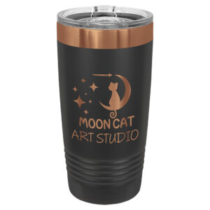 LTM7290 | 20oz Tumbler polar camel travel tumbler | Black powder coat/Rose gold plated