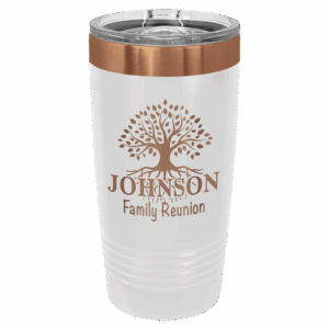 LTM7291 | 20oz Stainless steel Polar Camel tumbler White powder coat/Rose gold plating