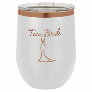 LTM881 | 12oz Stainless steel Polar Camel tumbler White powder coat/Rose gold plating