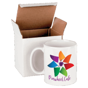 JMug11WB | 11oz White Full Color Ceramic Mug with White Gift Box