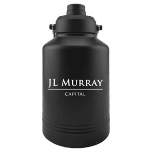 LGR644 | 128 oz. Black Vacuum Insulated Jug with Chug Lid and Easy-Carry Handle