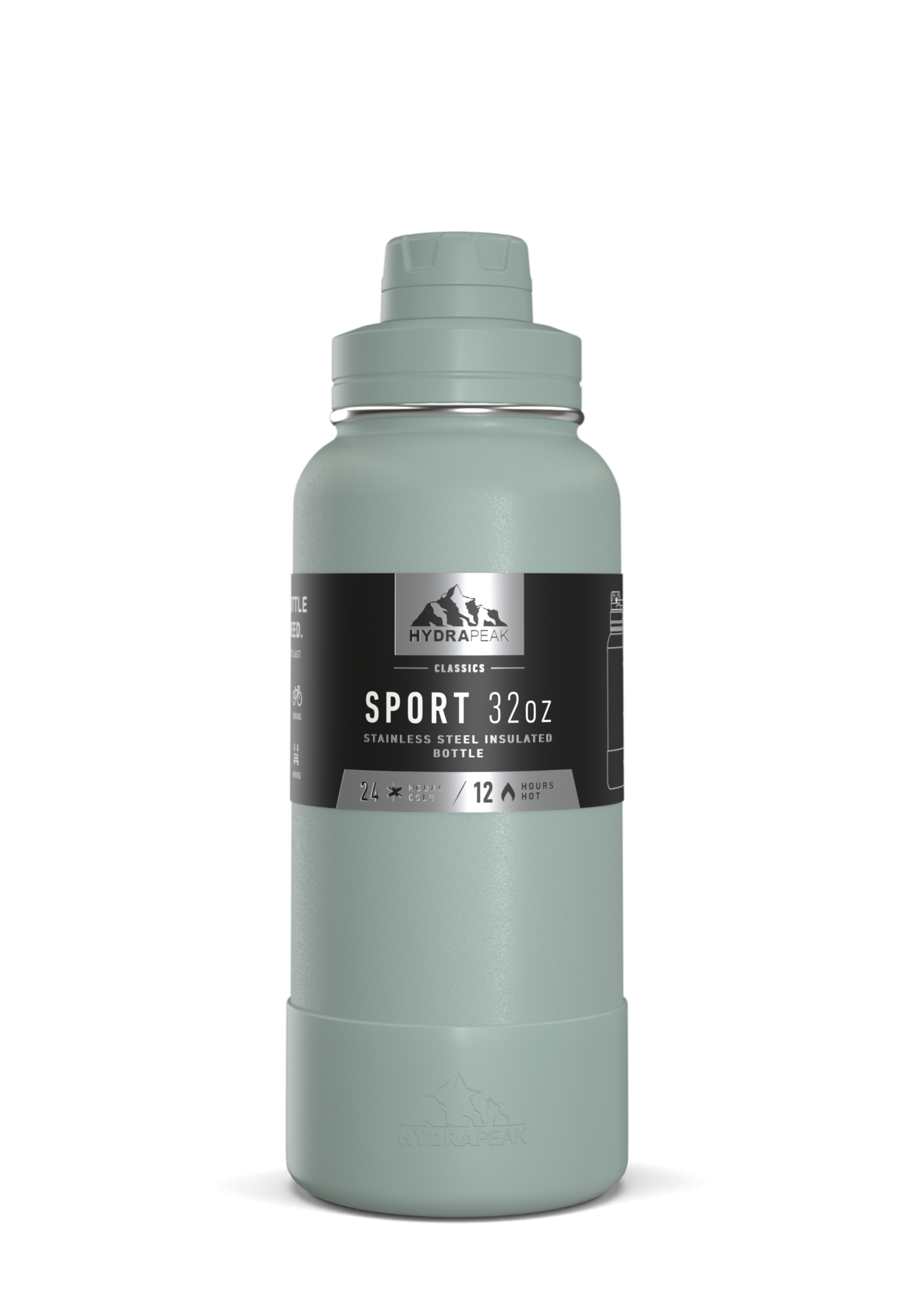 SportBootChug32 | HydraPeak 32oz Chug bottle with silicone boot - Image 7