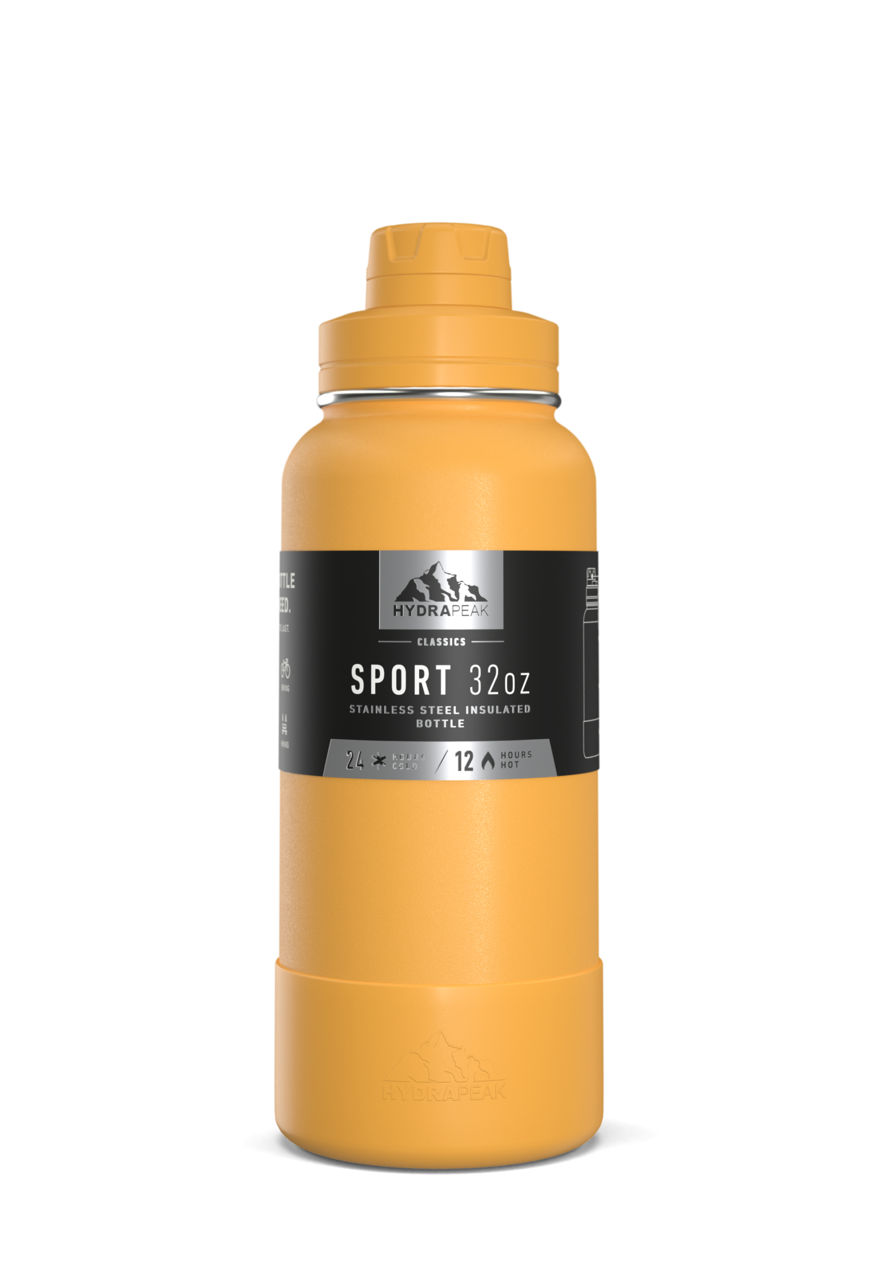 SportBootChug32 | HydraPeak 32oz Chug bottle with silicone boot