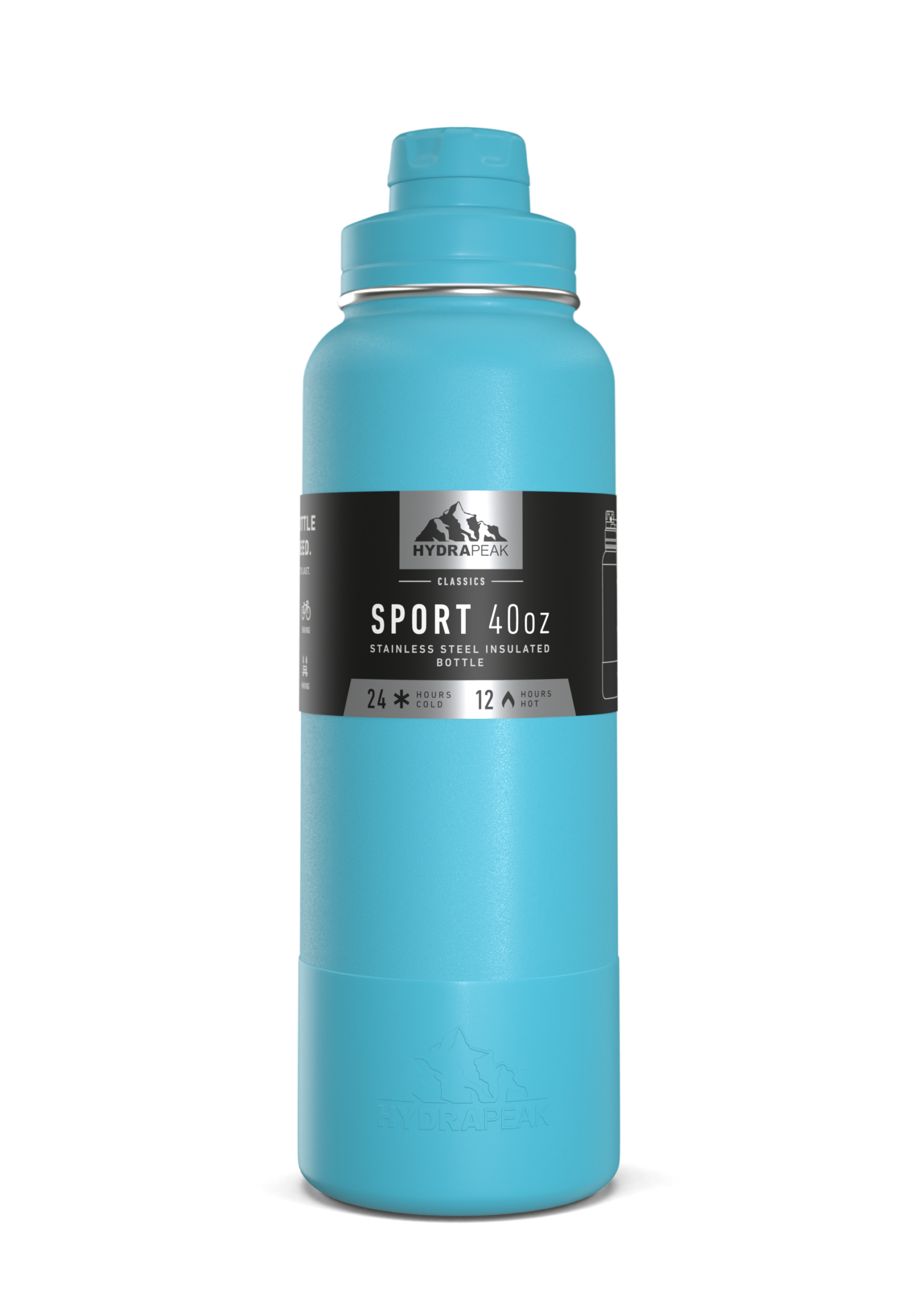 SportBootChug40 | HydraPeak 40oz chug bottle with silicone boot - Image 12