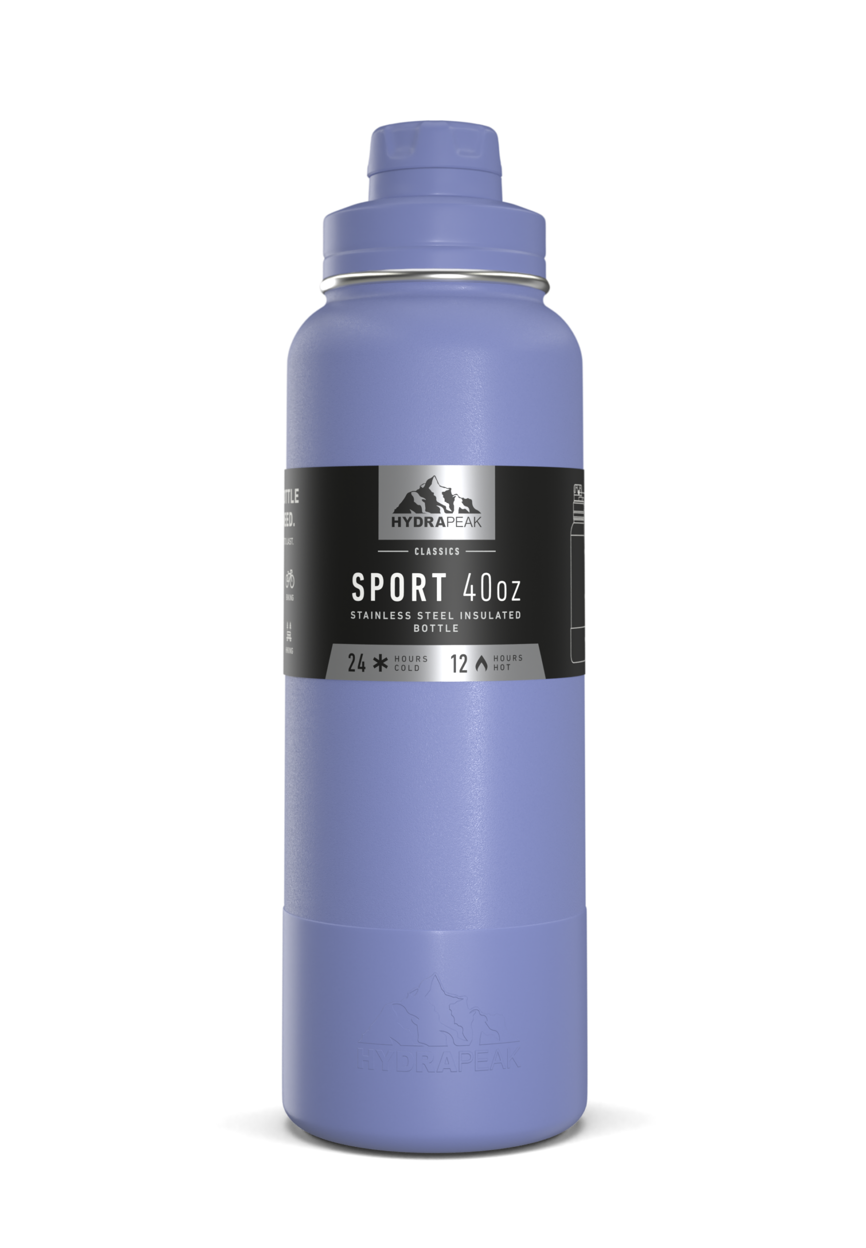 SportBootChug40 | HydraPeak 40oz chug bottle with silicone boot - Image 6