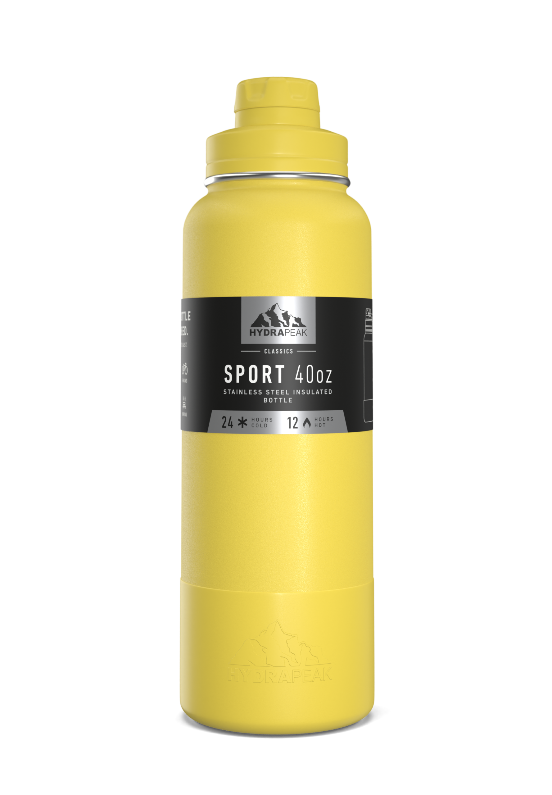 SportBootChug40 | HydraPeak 40oz chug bottle with silicone boot - Image 3
