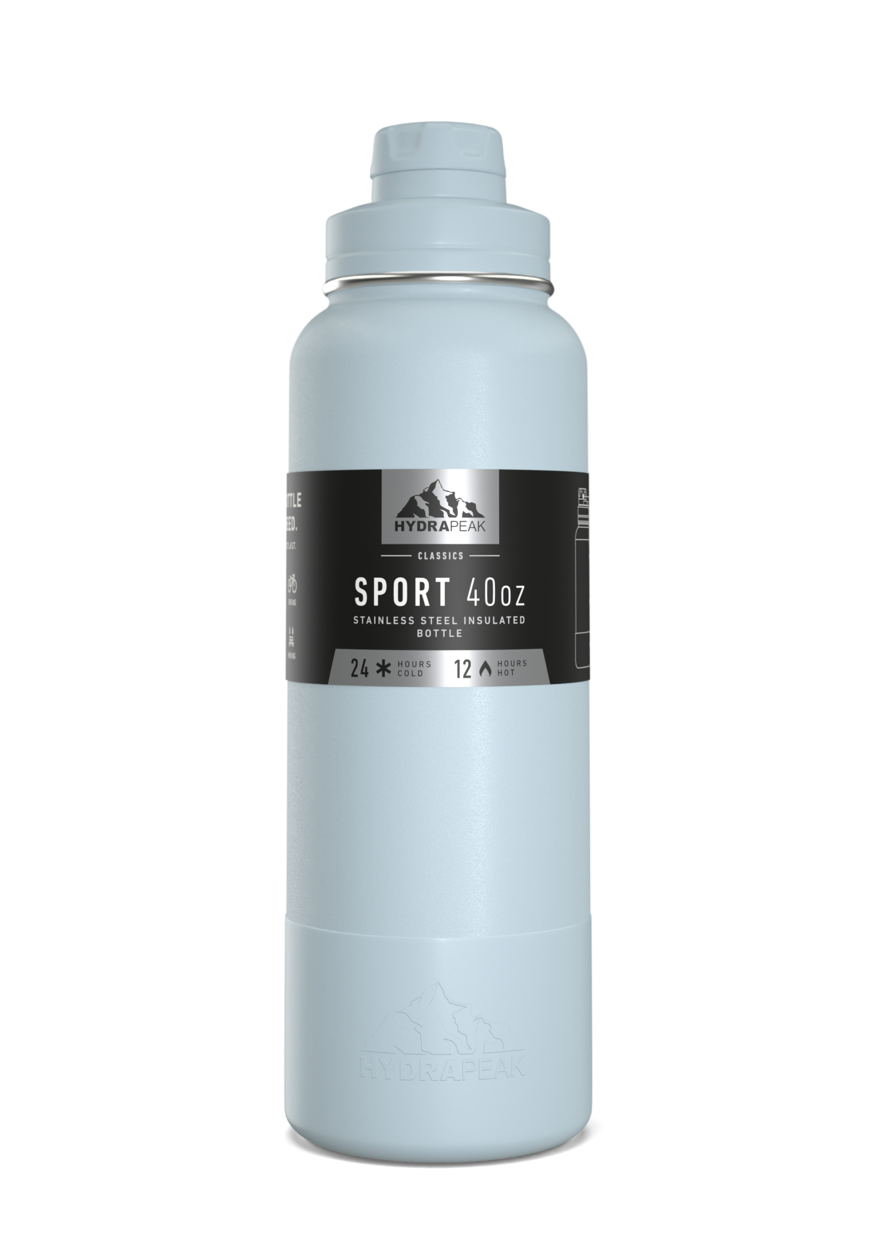 SportBootChug40 | HydraPeak 40oz chug bottle with silicone boot - Image 4
