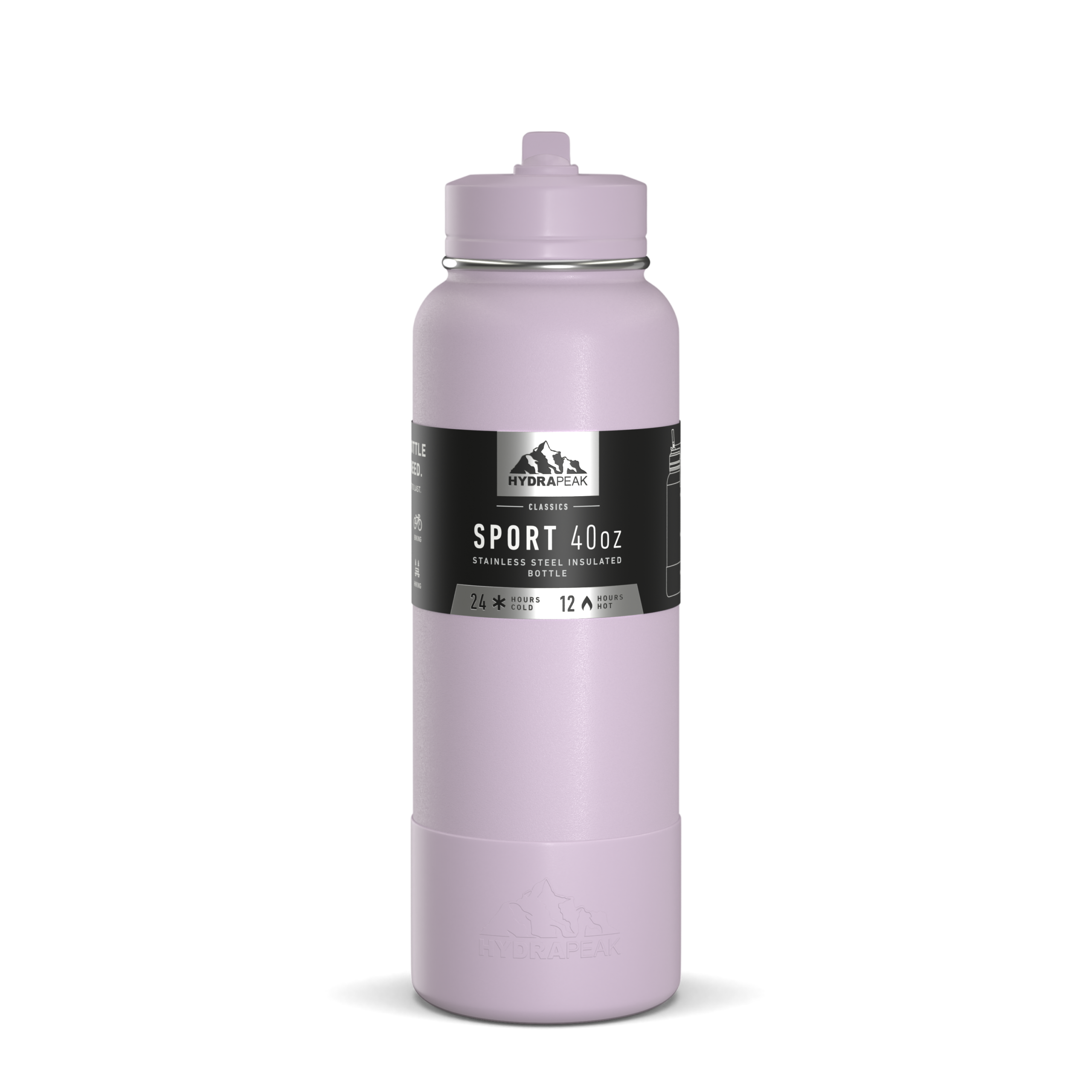 SportBoot40 | HydraPeak 40oz Straw Bottle With Silicone Boot - Image 11