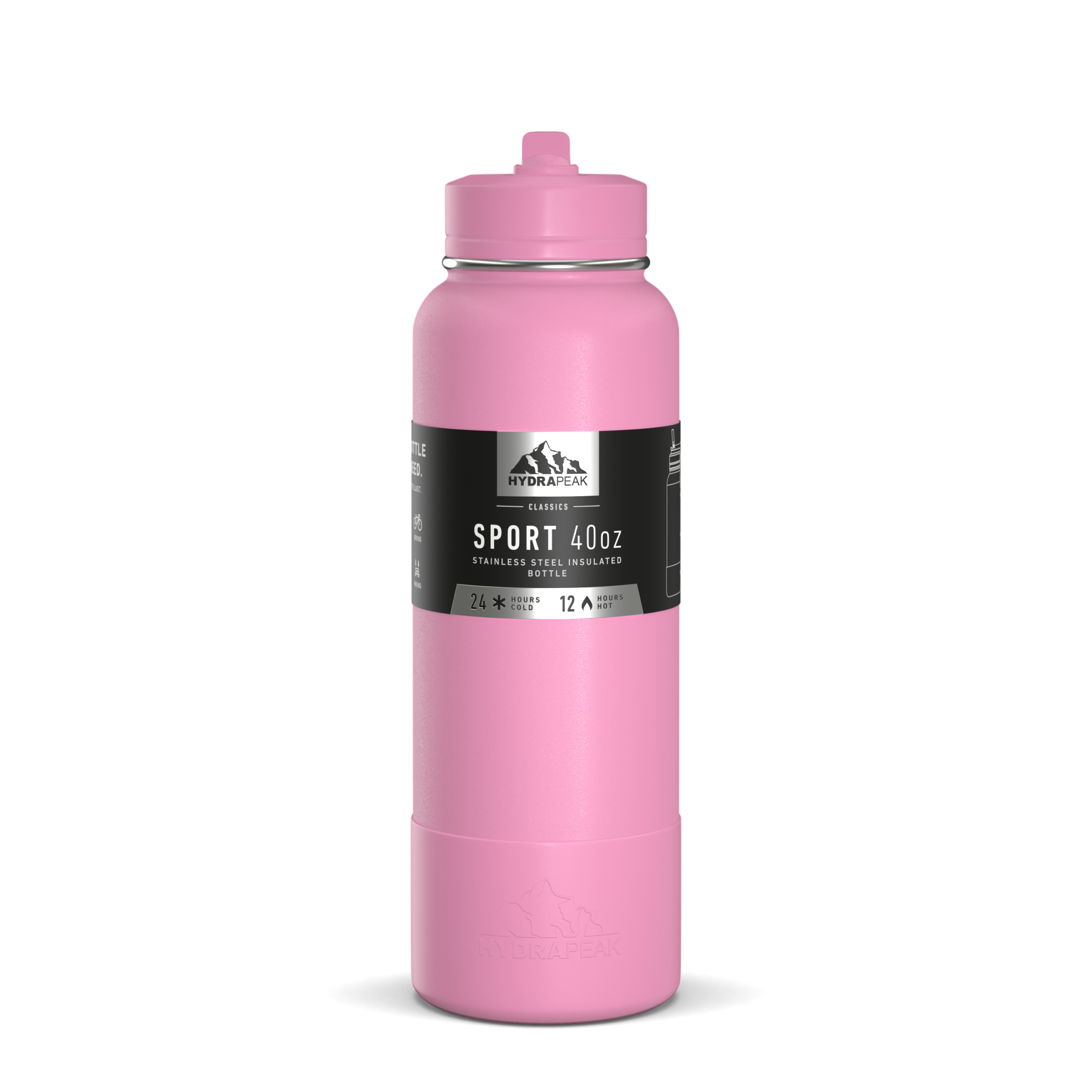 SportBoot40 | HydraPeak 40oz Straw Bottle With Silicone Boot - Image 14