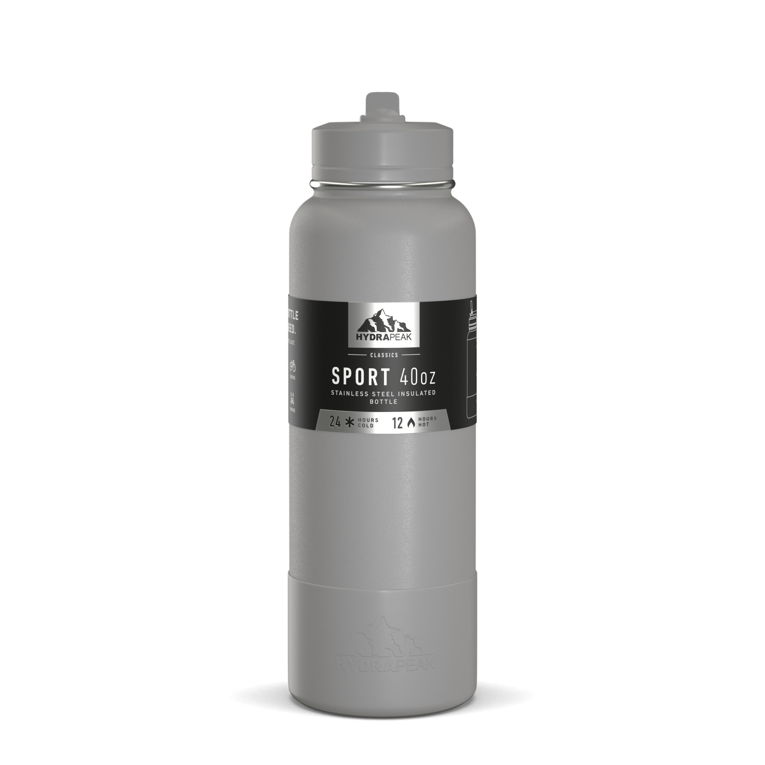 SportBoot40 | HydraPeak 40oz Straw Bottle With Silicone Boot - Image 5