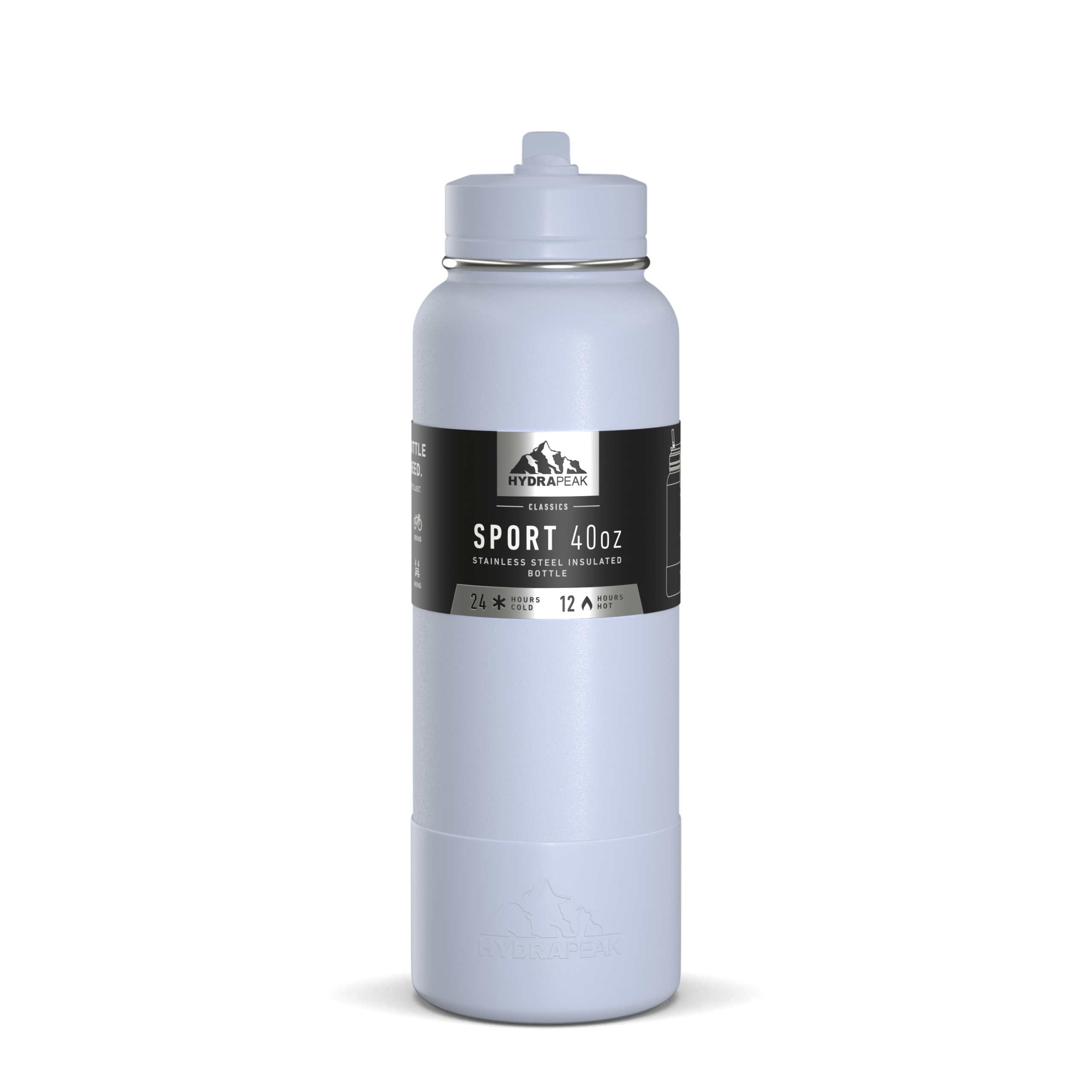 SportBoot40 | HydraPeak 40oz Straw Bottle With Silicone Boot - Image 8